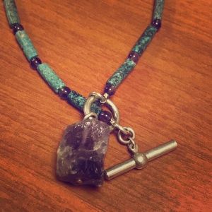 Amethyst and Turquoise Artist Necklace